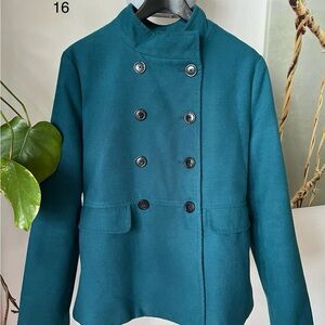 Old Navy Teal Women's Pea Coat